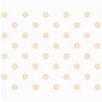Polka Dots - Champagne Orange on White Collage 8  x 10 
