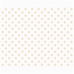 Polka Dots - Champagne Orange on White Collage 11  x 14 