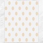 Polka Dots - Champagne Orange on White Canvas 16  x 20 