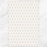 Polka Dots - Champagne Orange on White Canvas 24  x 36 