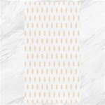 Polka Dots - Champagne Orange on White Canvas 40  x 72 