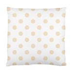 Polka Dots - Champagne Orange on White Standard Cushion Case (One Side)