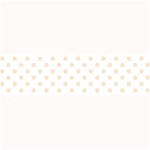 Polka Dots - Champagne Orange on White Medium Bar Mat