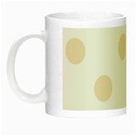 Polka Dots - Champagne Orange on White Night Luminous Mug