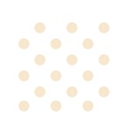 Polka Dots - Champagne Orange on White Greeting Card 5  x 7 