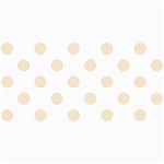 Polka Dots - Champagne Orange on White 4  x 8  Photo Cards