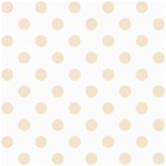 Polka Dots - Champagne Orange on White ScrapBook Page 8  x 8 
