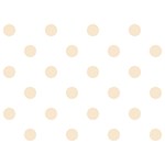 Polka Dots - Champagne Orange on White Birthday Cake 3D Greeting Card (7x5)
