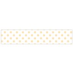 Polka Dots - Peach Orange on White Flano Scarf (Small)