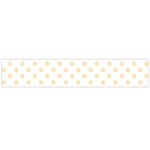 Polka Dots - Peach Orange on White Flano Scarf (Large)