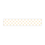 Polka Dots - Peach Orange on White Flano Scarf (Mini)