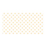 Polka Dots - Peach Orange on White Satin Wrap