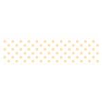 Polka Dots - Peach Orange on White Satin Scarf (Oblong)