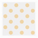 Polka Dots - Peach Orange on White Medium Glasses Cloth