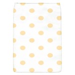 Polka Dots - Peach Orange on White Removable Flap Cover (S)