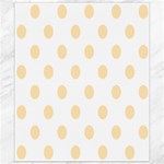 Polka Dots - Peach Orange on White Canvas 8  x 10 