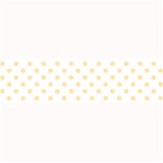 Polka Dots - Peach Orange on White Medium Bar Mat