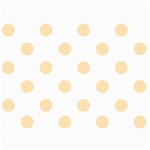 Polka Dots - Peach Orange on White 5  x 7  Photo Cards