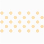 Polka Dots - Peach Orange on White 4  x 8  Photo Cards