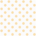Polka Dots - Peach Orange on White ScrapBook Page 8  x 8 