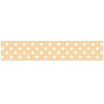 Polka Dots - White on Sunset Orange Flano Scarf (Large)