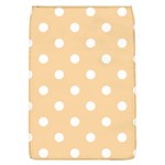 Polka Dots - White on Sunset Orange Removable Flap Cover (L)