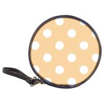 Polka Dots - White on Sunset Orange Classic 20-CD Wallet