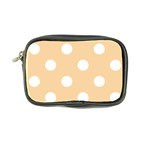 Polka Dots - White on Sunset Orange Coin Purse