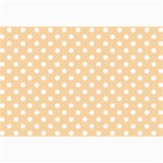 Polka Dots - White on Sunset Orange Collage 12  x 18 