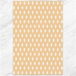 Polka Dots - White on Sunset Orange Canvas 24  x 36 