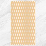 Polka Dots - White on Sunset Orange Canvas 40  x 72 