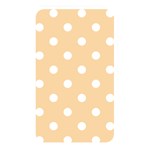 Polka Dots - White on Sunset Orange Memory Card Reader (Rectangular)