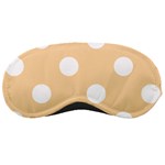 Polka Dots - White on Sunset Orange Sleeping Mask