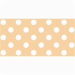 Polka Dots - White on Sunset Orange 4  x 8  Photo Cards