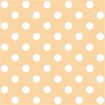 Polka Dots - White on Sunset Orange ScrapBook Page 12  x 12 