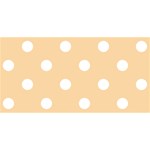 Polka Dots - White on Sunset Orange YOU ARE INVITED 3D Greeting Card (8x4)