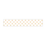 Polka Dots - Sunset Orange on White Flano Scarf (Mini)