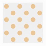 Polka Dots - Sunset Orange on White Medium Glasses Cloth