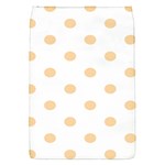 Polka Dots - Sunset Orange on White Removable Flap Cover (S)