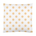 Polka Dots - Sunset Orange on White Standard Cushion Case (Two Sides)
