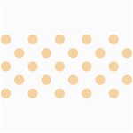Polka Dots - Sunset Orange on White 4  x 8  Photo Cards