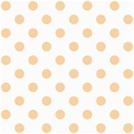 Polka Dots - Sunset Orange on White ScrapBook Page 8  x 8 