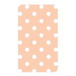 Polka Dots - White on Apricot Orange Memory Card Reader (Rectangular)