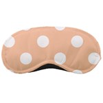 Polka Dots - White on Apricot Orange Sleeping Mask