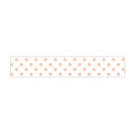 Polka Dots - Apricot Orange on White Flano Scarf (Mini)