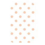 Polka Dots - Apricot Orange on White Memory Card Reader (Rectangular)