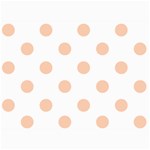 Polka Dots - Apricot Orange on White 5  x 7  Photo Cards