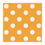Polka Dots - White on Pastel Orange Medium Glasses Cloth