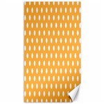 Polka Dots - White on Pastel Orange Canvas 40  x 72 