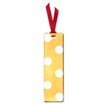Polka Dots - White on Pastel Orange Small Book Mark